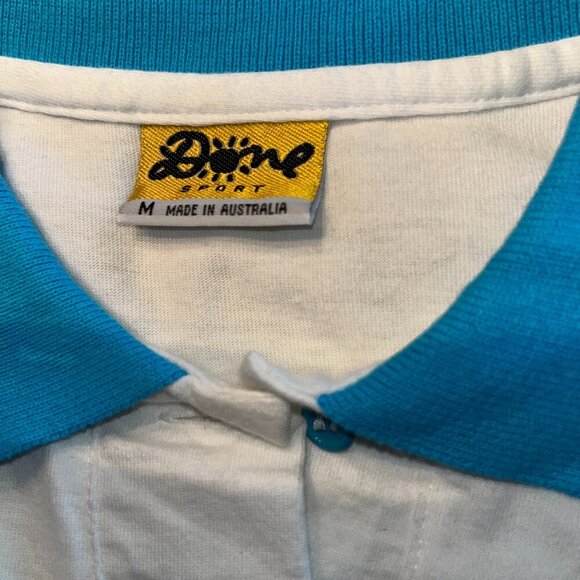 KEN DONE SPORT MADE IN AUSTRALIA VINTAGE 80's ARTSY WOMEN'S GOLF POLO SHIRT TOP - Picture 5 of 8